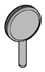 Gear: paddle, disc with handle in White