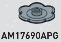 Gear: saucer, flower-shaped in Gray, Steel