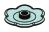 Gear: saucer, flower-shaped in Blue, Pale Greenish