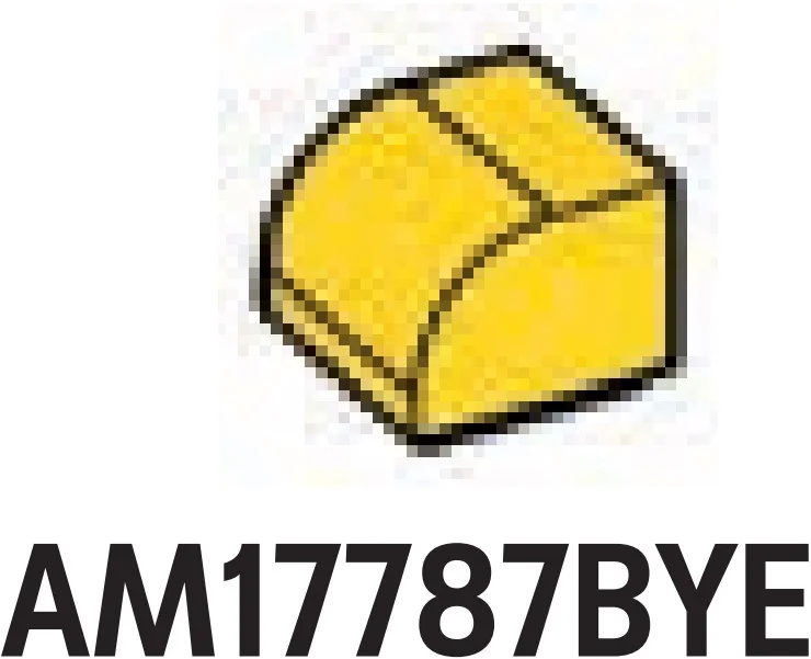 Brick 1 x 1 two-thirds-height with half-curved top in Yellow, Lemon