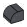 Brick 1 x 1 two-thirds-height with half-curved top in Metal, Iron (Metallic)