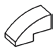 Slope 1 x 1 x 2 Curved in White
