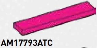 Tile 1 x 5 in Pink, Barbie
