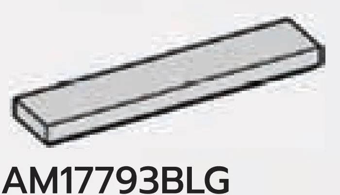 Tile 1 x 5 in Gray, Dull
