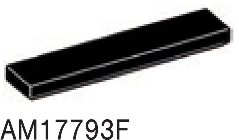 Tile 1 x 5 in Black