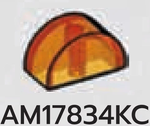 Brick 1 x 2 round top