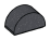 Brick 1 x 2 round top in Metal, Iron (Metallic)