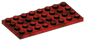 Plate 4 x 8 in Red (Camo)