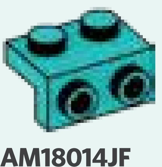 Bracket 1 x 2 - 1 x 2 with studs