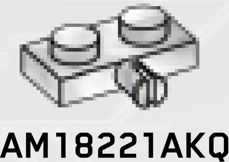 Plate 1 x 2 with small axle pin in White with Black Marbling (Camo)