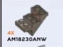 Slope brick 45 2 x 3 x 3 inverse in Brown, Rich