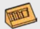 Slope brick 45 2 x 1 with open grooves on slope, right