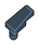 Slope panel 1 x 2 on small vertical peg in Gray, Dark Smoke