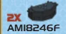Weapon, Vehicle: twin rocket launcher pod, breach in Gray, Dark (Metallic)
