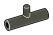 Connector: pipe, small 3 studs long with side pin in Grey, Dark Olive