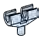 Connector: pin with double clip