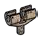 Connector: pin with double clip in Gray, Concrete (Camo)