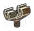 Connector: pin with double clip in Green, Dark (Camo)