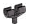 Connector: pin with double clip in Gray, Dark (Metallic Camo)