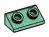 Slope brick 36 2 x 1 with open studs on slope in Green, Pale Blue