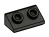 Slope brick 36 2 x 1 with open studs on slope in Metal, Gunmetal (Metallic)