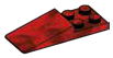 Slope 2 x 1 x 5 w/ 2 x 2 Studs on End in Red (Camo)