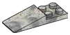 Slope 2 x 1 x 5 w/ 2 x 2 Studs on End in Gray, Light (Camo)