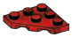 Wedge Plate 3 x 3 without corner in Red (Camo)