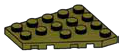 Wedge Plate 4 x 5 without left corner in Green, Rich