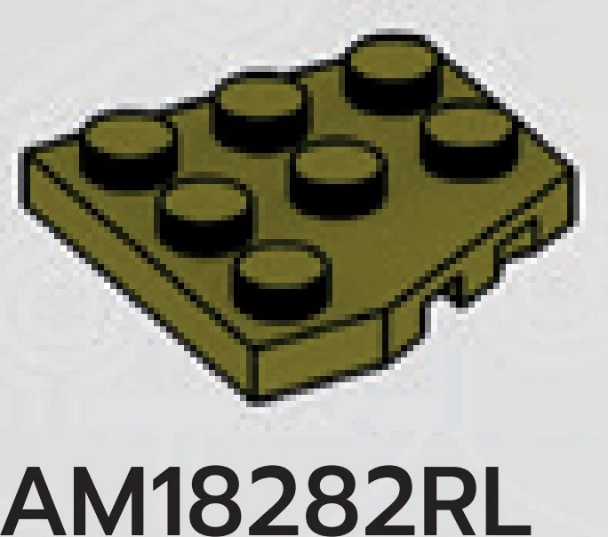 Wedge Plate 3 x 3 without corner, front right