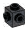 Brick Modified 1 x 1 with studs on adjacent sides in Metal, Iron (Metallic)