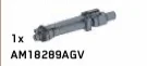 Weapon, Vehicle: 25mm gun on small connector pin in Black (Metallic)