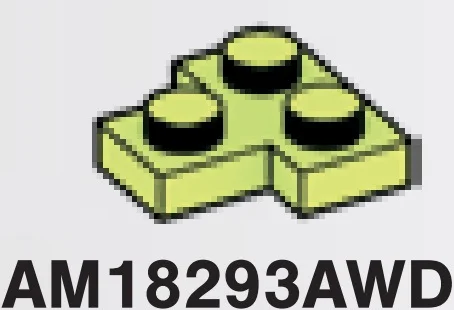 Plate Modified 2 x 2 T-shape