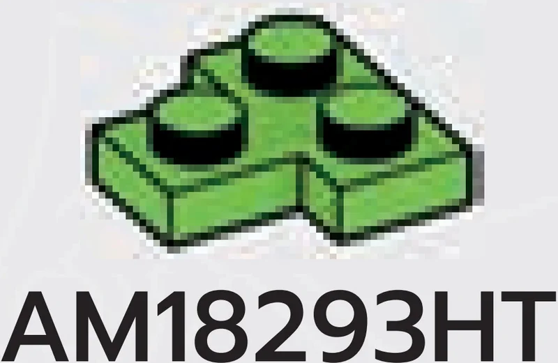 Plate Modified 2 x 2 T-shape in Green, Soft Grass