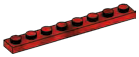 Plate 1 x 8 in Red (Camo)