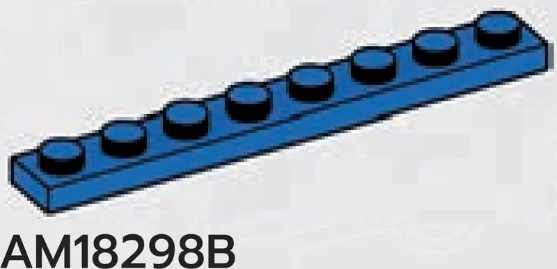 Plate 1 x 8 in Blue