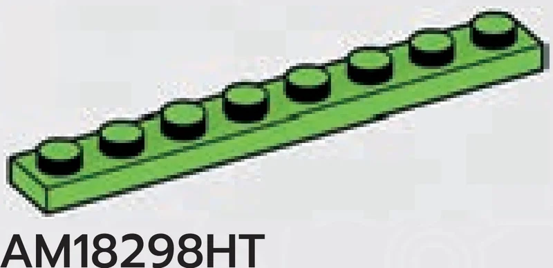 Plate 1 x 8 in Green, Soft Grass