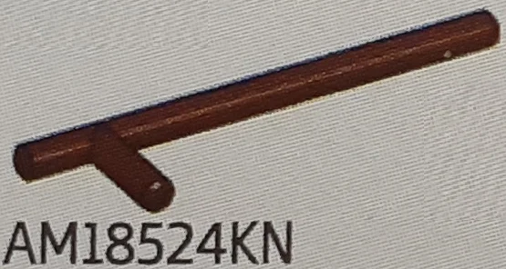 Bar 1 x 5 x 1 with perpendicular handle in Brown, Dark