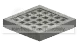 Tile 2 x 2 grill in Gray, Dark (Metallic)