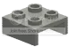 Brick 2 x 2 two-thirds height with ventral handle in Gray, Steel
