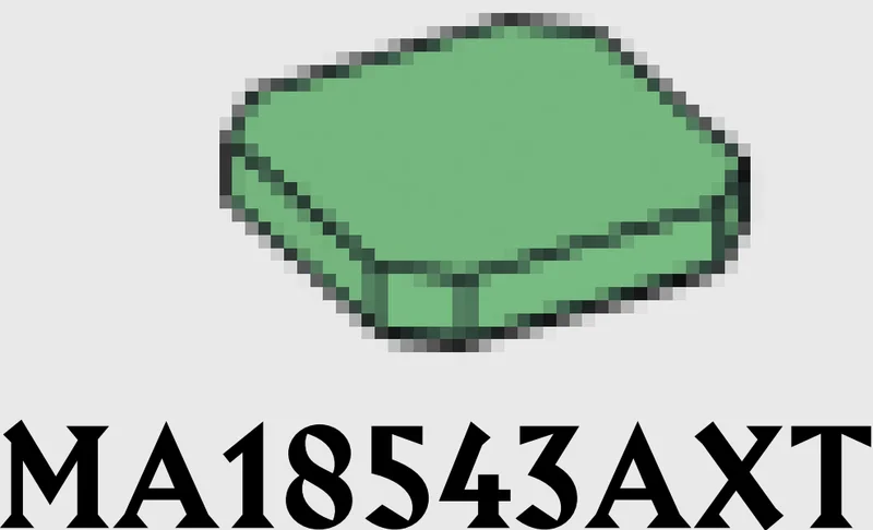 Tile Modified 2 x 2 Rounded Corners in Green, Vertigris (Sand Green)