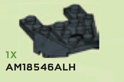 Slope brick 33 4 x 4 inverse, tapered in Green, Jungle (Camo)
