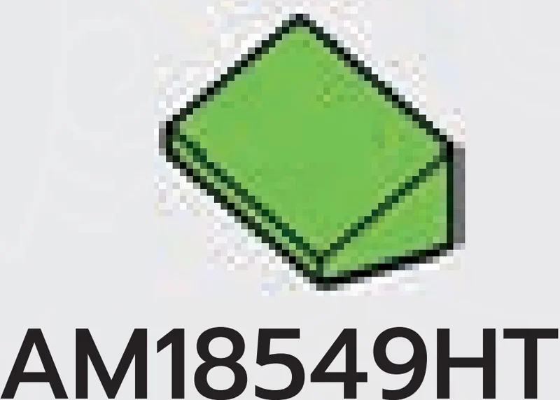 Slope 36 2 x 1 in Green, Soft Grass