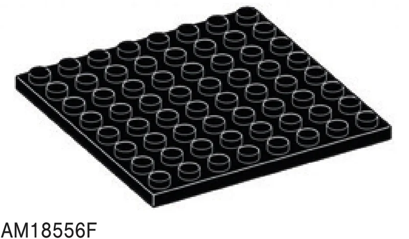 Plate 8 x 8 in Black