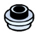 Plate Round 1 x 1 with Open Stud
