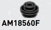 Plate Round 1 x 1 with Open Stud in Black