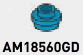 Plate Round 1 x 1 with Open Stud in Blue, Rich Sky