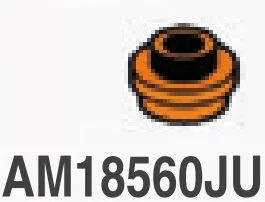 Plate Round 1 x 1 with Open Stud in Orange, Smoky