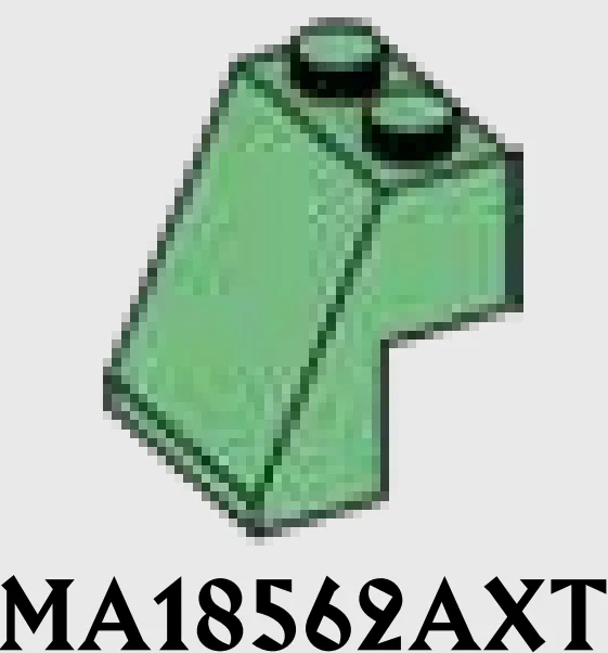 Slope brick 65 2 x 2 x 2 in Green, Vertigris (Sand Green)