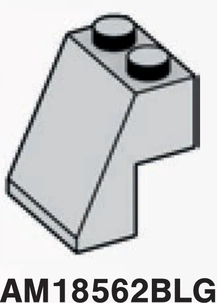 Slope brick 65 2 x 2 x 2 in Gray, Dull